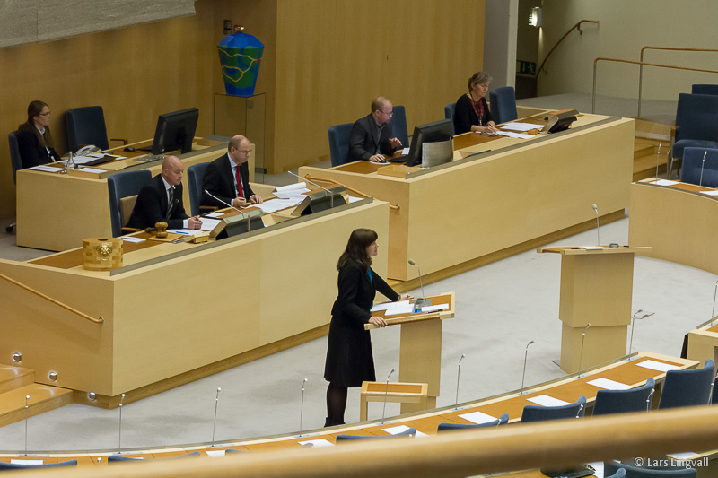 Talare, stenograf och andra i R�dssalen i Stockholms stadshus &copy; Lars Lingvall